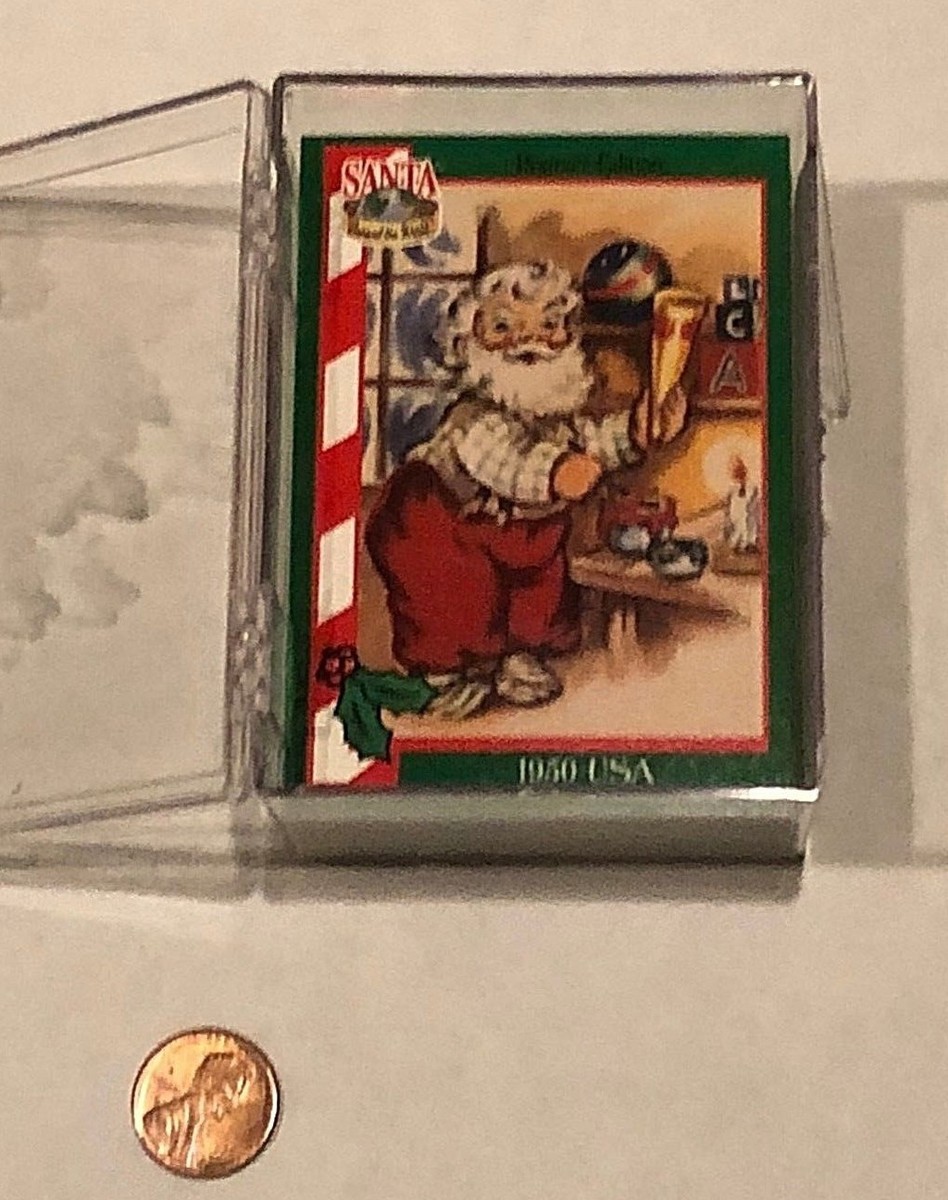 ざわ　サンタクロース Vintage Santa Around the World 72 Card Set Antique Santa Victorian