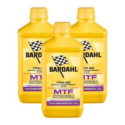 3 Liters Bardahl Mtf 75W-80 Oil Manual Transmission Differential Api Gl4