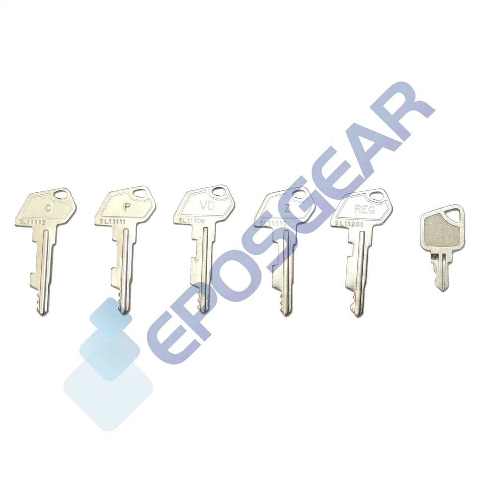 Sam4s ER-940 ER-5200 ER-5240 Cash Register Till Cashier Operator Keys