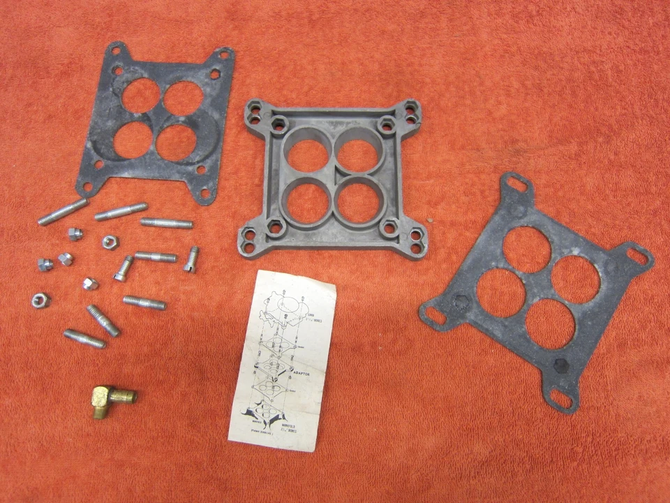 PLACA ESPACIADORA ADAPTADOR CARBURADOR UNIVERSAL VINTAGE EELCO 3366145 Foto 2 de 2