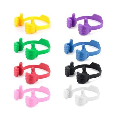 8 Pack Thumbs up Cell Phone Holder Adjustable Silicone Tablet Stand Multi Col...