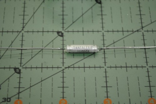 Sprague Tantalex Tantalum Capacitor .5uF 75v 111D504X0075D1 Non-Polar Mil Axial - Picture 3 of 4