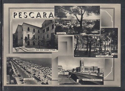 Postcard Pescara VEDUTINE OB110 #