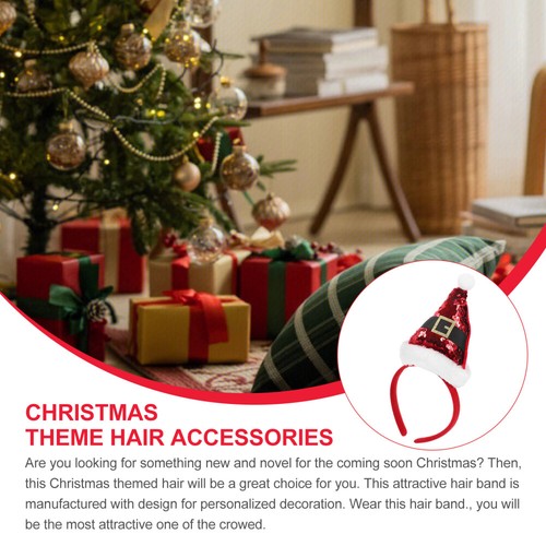 6 Pcs Urlaub Stirnbänder Pailletten Kopfschmuck Santa Haarband - Bild 9 von 12