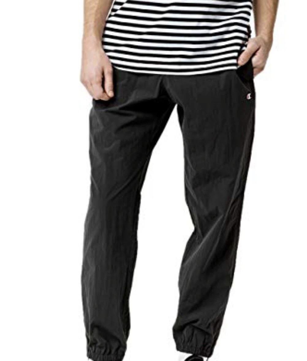 fløjl Passende at styre CHAMPION MENS WOVEN PANTS BLACK size L-XXL $50 BRAND NEW | eBay