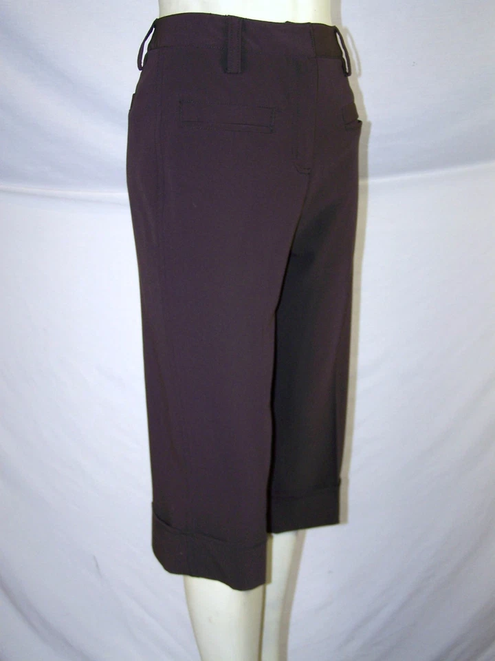 Larry Levine Brown Career Dress Work Shorts Womens Size 6 Small Petite 6P - Image 3 of 4