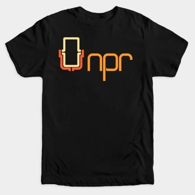 Vintage NPR T-Shirt NPR National Public Radio s 70 s Logo Tee for Guys