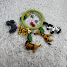 Ruth and Wilde Felt Safari Mobile Nursery Giraffe Lion Zebra Tiger Elephant