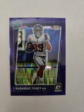 2021 Panini Donruss Optic - Rated Rookie Kadarius Toney #212 Purple Shock Prizm