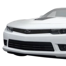 For Chevy Camaro 14-15 APG 1-Pc Black 8x6 mm Horizontal Billet Main Grille