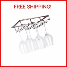 FOMANSH Wine Glass Rack - Under Cabinet Stemware Wine Glass Holder Glasses Stora