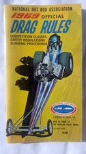 1969 NHRA Official Drag Rules NOS National Hot Rod Association drag racing