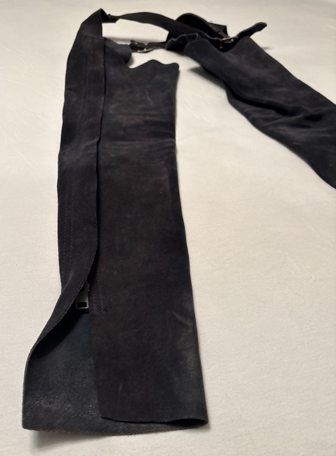 Barnstable Riding Black Genuine Leather Full Chaps Horse Children's Size 12 USA