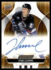 2024-25 UPPER DECK ENGRAINED ICONS AUTO JYRKI LUMME VANCOUVER CANUCKS #CA-YI