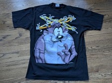 Vintage 1996 Tasmanian Devil Sz L Taz Looney Tunes Shirt Dizzy Bugs Bunny Rare