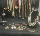 Vintage To Moderm Costume Jewelry Lot Large Statement Necklace And More
