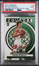 2024 PANINI OBSIDIAN EQUINOX ELECTRIC ETCH JADE #15 MATAS BUZELIS RC 6/25 PSA 9