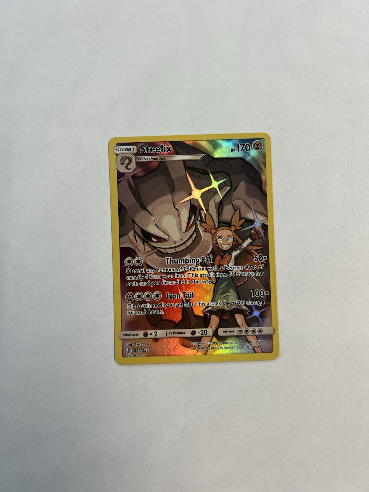 Steelix (Secret) 247/236 Sm-Cosmic Eclipse Holo NM