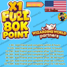 Monopoly Go Wizarding World Partners   Full Carry 80k Points / 1 Slot  Cheaps  