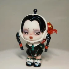 Skullpanda X The Addams Family Series QUIET WEDNESDAY Box Figure Doll Toys Gift