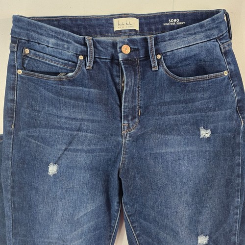 Nicole Miller Soho High Rise Skinny Jeans Gr.10 Medium Wash Blau 6189