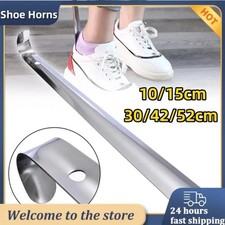 Extra Long Handle Shoe Horn Stainless Steel Metal Shoes Remover Shoehorn US