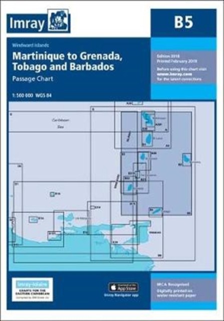B5 Martinique to Tobago and Barbados Passage Chart by Imray Iolaire