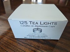 Tealight Candles – 5hr Unscented White – 125 Pack for Home & Events Made in USA