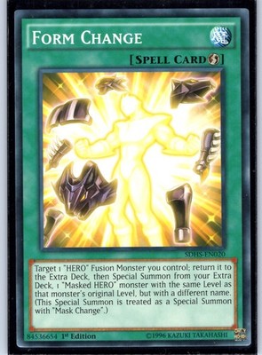 Form Change Common Structure Deck: HERO Strike 1st Edition SDHS-EN020 NM