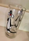 Vintage 1973, Sylvester Looney Tunes, White Letters, Pepsi, Federal Glass, 16oz