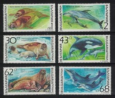 Bulgaria Whales Walruses Seals Marine Mammals 6v 1991 MNH SG#3814-3819