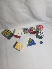Rubik's Cube/Twist Puzzle Lot, Assorted Shapes, Multi-Color Brain Teasers