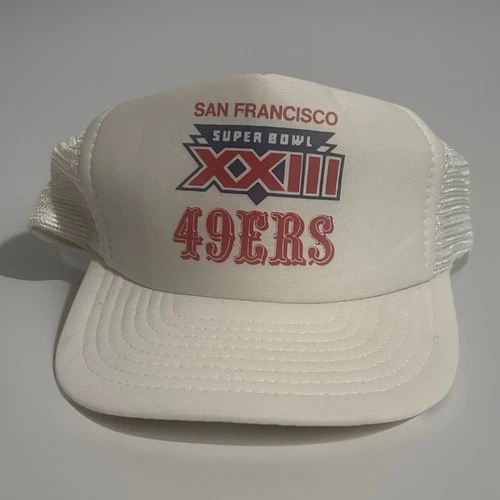Vtg San Francisco 49ers Hat Cap SnapBack Super Bowl XXIII 23 NOS Tag Montana