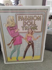 Vtg Fashion Doll Trunk 13.5 X 10.5