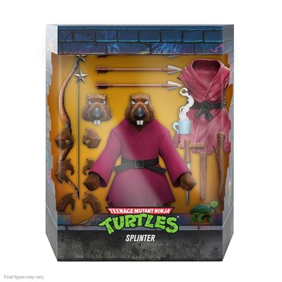 Splinter (Flocked) - MISB - Teenage Mutant Ninja Turtles / TMNT - Super 7