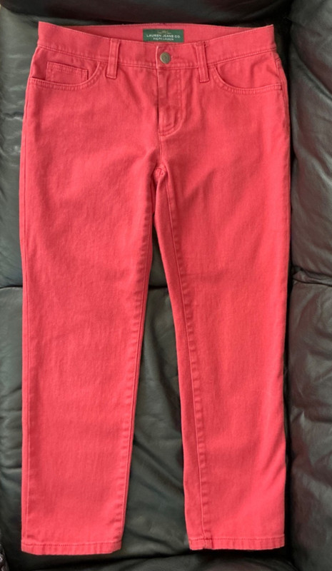 Ralph Lauren Jeans Cropped Modern Straight Red Women 2