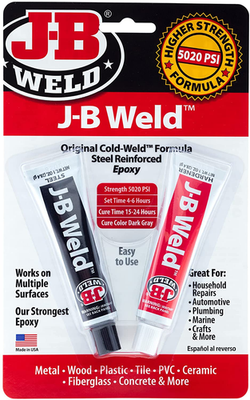 #ad Strongest Metal Steel Aluminum Bond Adhesive Cold Weld Reinforced Epoxy Glue 2Oz $10.51