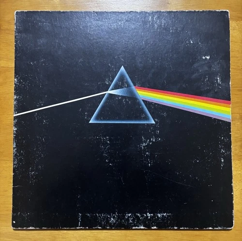 Pink Floyd – Dark Side of the Moon LP SMAS-11163 DOUBLE WALLY Wly BOTH SIDES VG