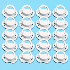 50PCS White Magnetic Pacifiers Dummy for Reborn Dolls Accessory Kits DIY Supply