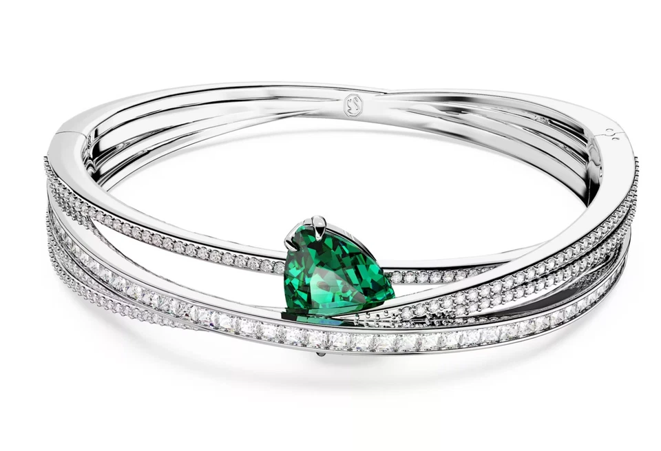 Swarovski Armband 5665326 Rhodiniert Hyperbola Grün Größe L Neu Original💕❤️