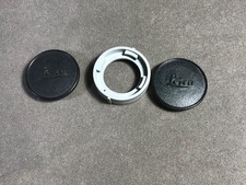 Genuine Leica 14836 M-Mount Double Rear Lens Cap  2 Body Caps MINT Germany