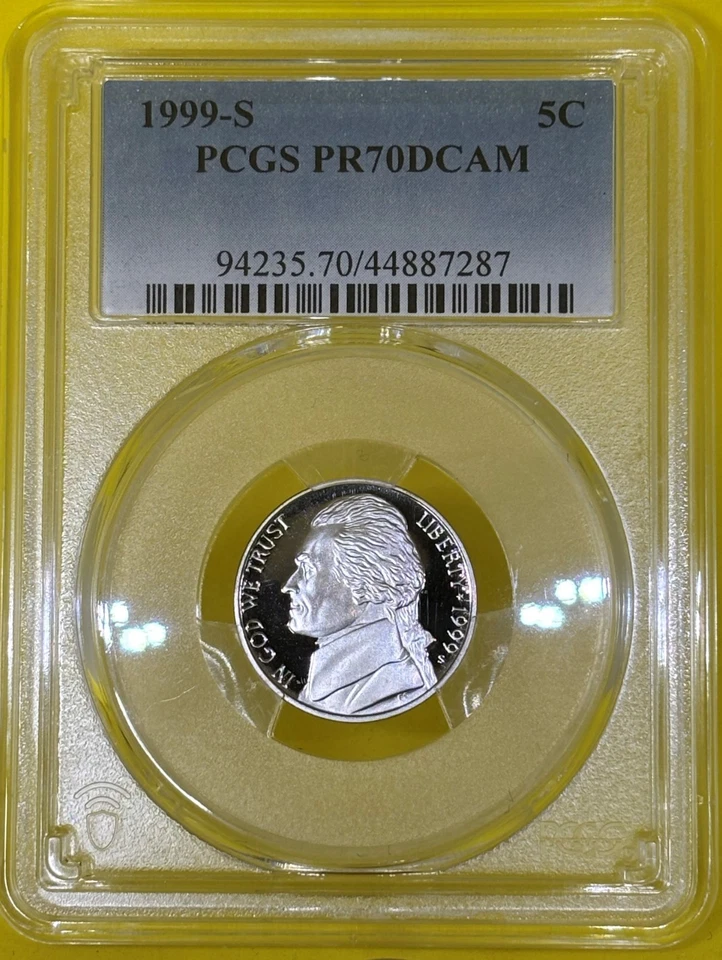 1999 S Jefferson Nickel PCGS PR70DCAM - Image 2 of 4