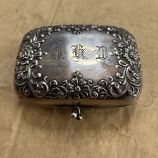 Vintage (Victorian?) Engraved Floral Soap Box