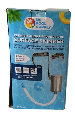 U.S. Pool Supply WS-237 Above Ground Pool Surface Skimmer Wall Mount Cleaner