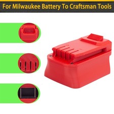 Adapter Suitable For Milwaukee 18V Li-Ion Battery To Fits Craftsman 20V Tools