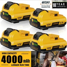 Pack 12v 4.0Ah 12Volt Max Lithium-ion Battery For Dewalt DCB127-2 DCB120 DCB124