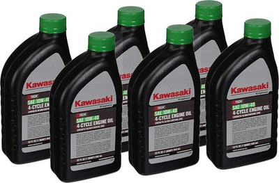 #ad #ad 6PK Genuine OEM Kawasaki 10W40 Motor Oil Quart 4 Cycle K Tech 99969 6296 USA $34.99