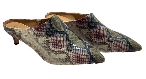 Comfort view Soze 10 Faux Leather Snakeskin Pointed Toe Comfort