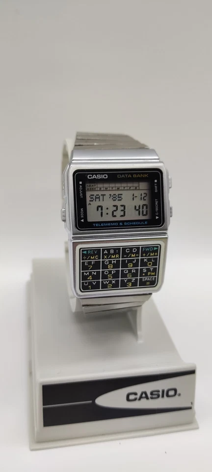 Orologio Casio DBC-610 Data Bank Telememo Calcolatrice Vintage made in Korea 1985 - Immagine 2 di 4