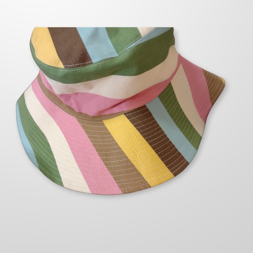 Cappello da sole donna Joule righe pastello spiaggia estate ombreggiatura multicolore vacanza crociera - Foto 10 di 12